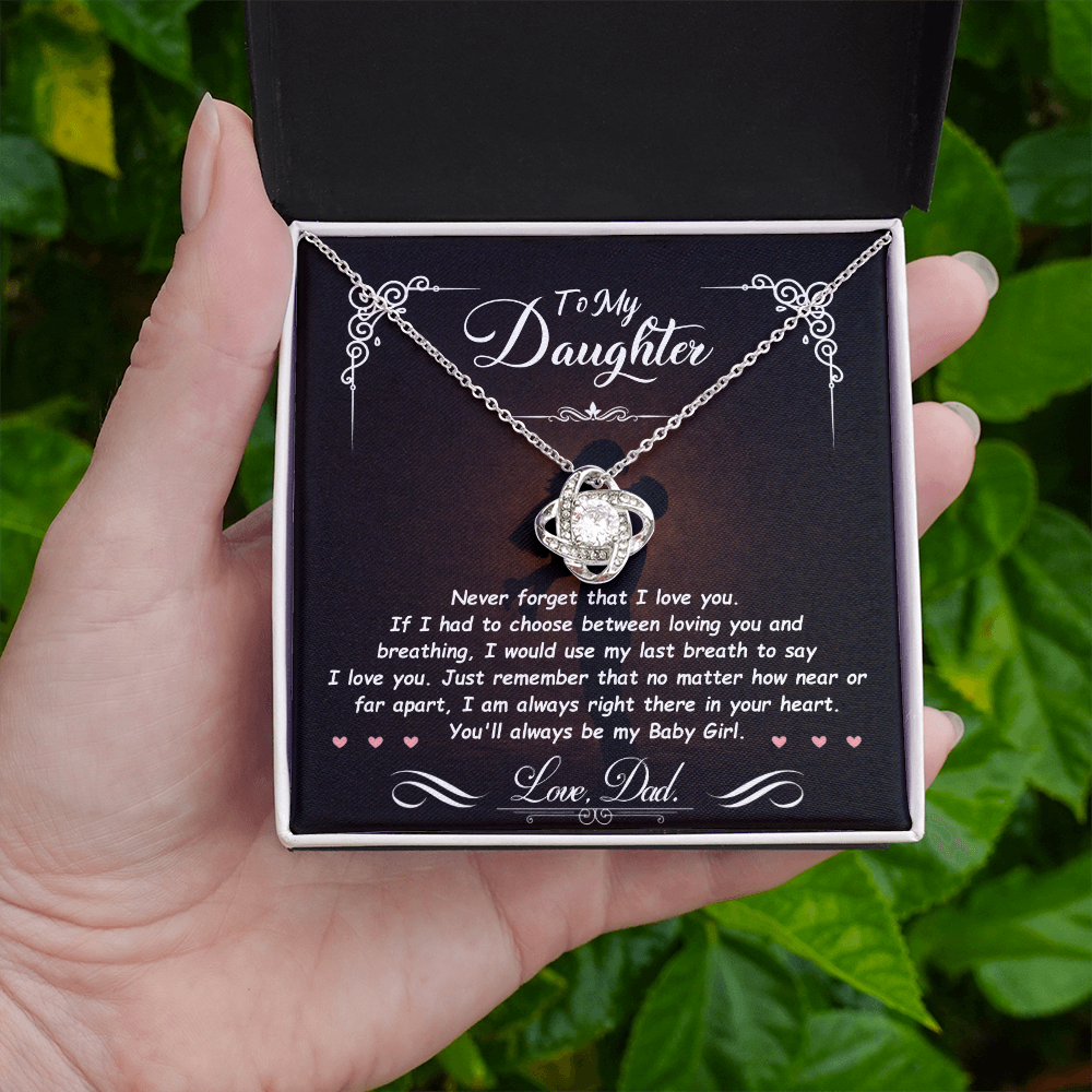 To My Daughter β I Will Always Be There for You π | Necklace Gift from Dad