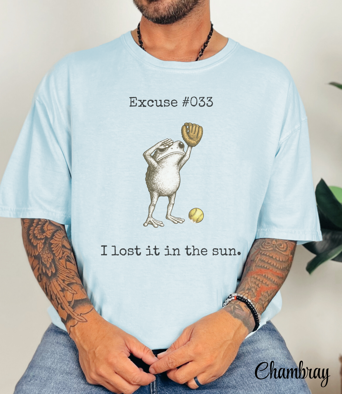 I Lost It In The Sun Softball Shirt, Funny Softball Outfielder Tee, Softball Excuse Shirt, Frog Softball Graphic, Comfort Colors 1717