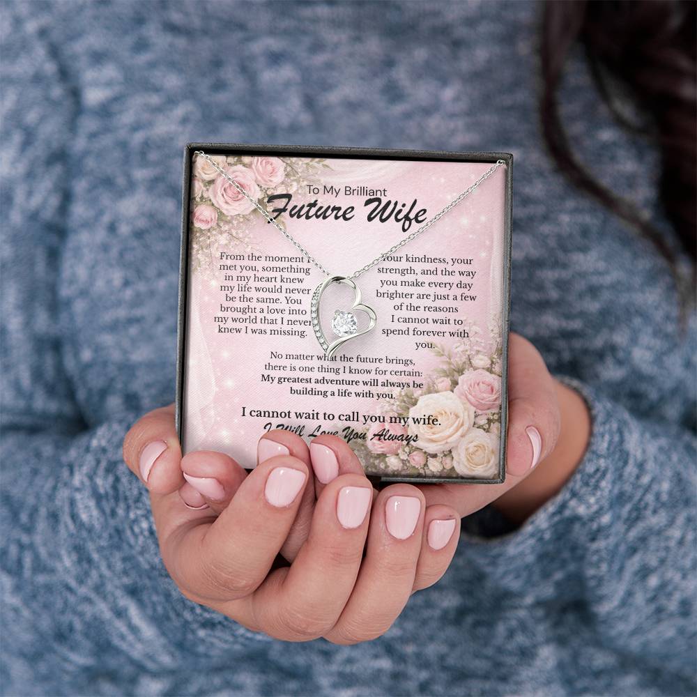 To My Brilliant Future Wife – You Are My Greatest Blessing 💖 | Romantic Necklace Gift