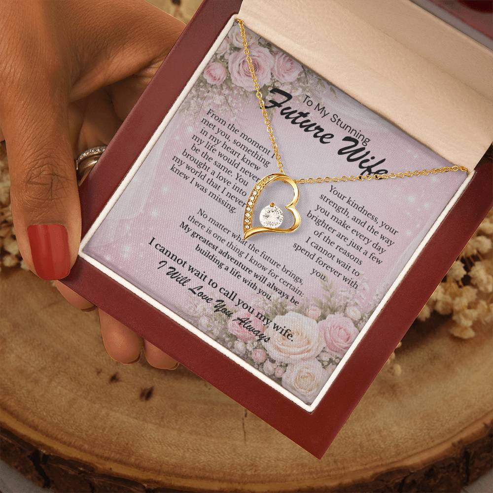 To My Stunning Future Wife – I Can’t Wait to Spend My Life with You 💖 | Romantic Necklace Gift