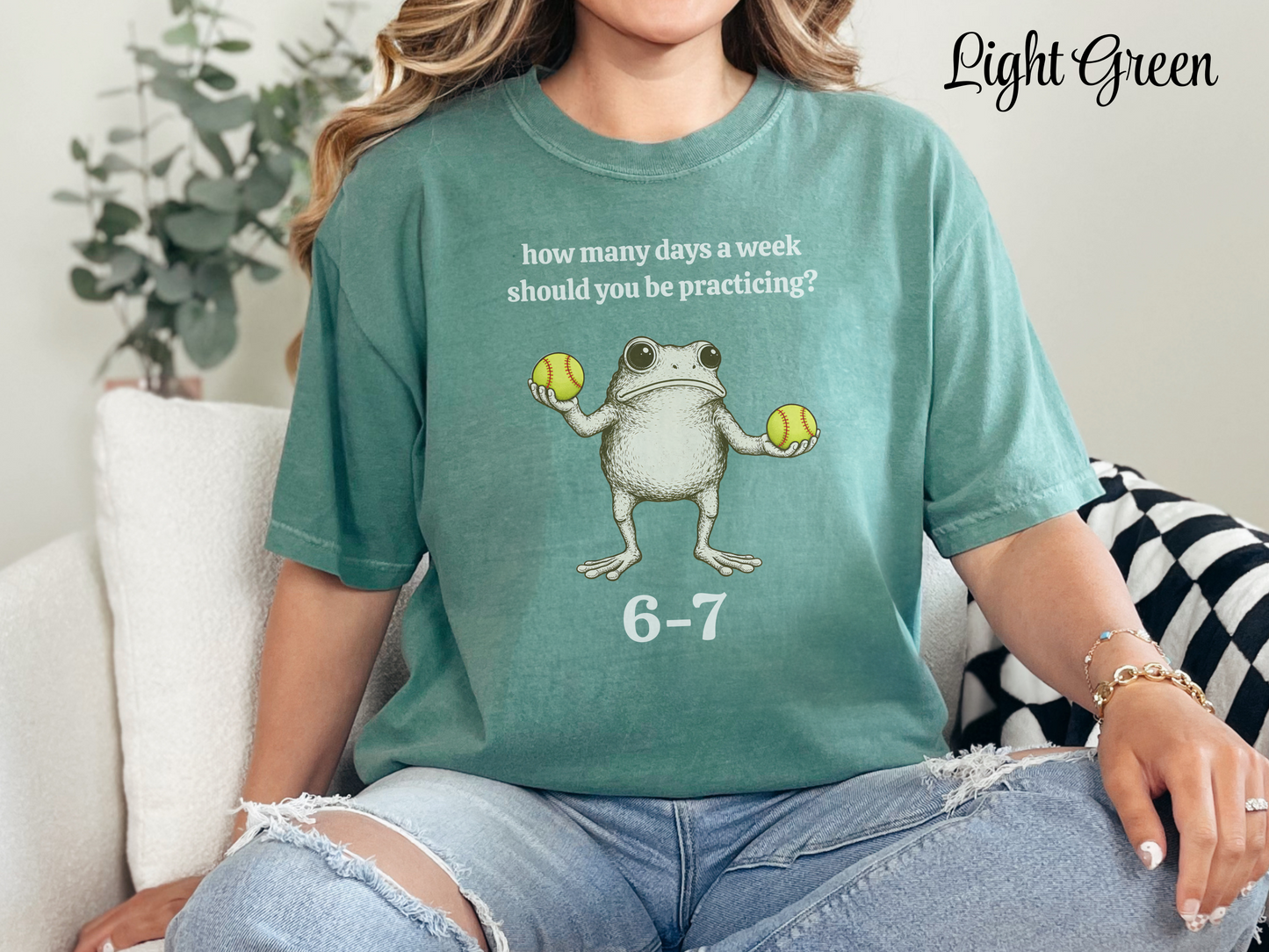 Funny Softball Shirt 6–7 Reps Practice Tee | Softball Humor T Shirt | Softball Player Shirt | Softball Gift