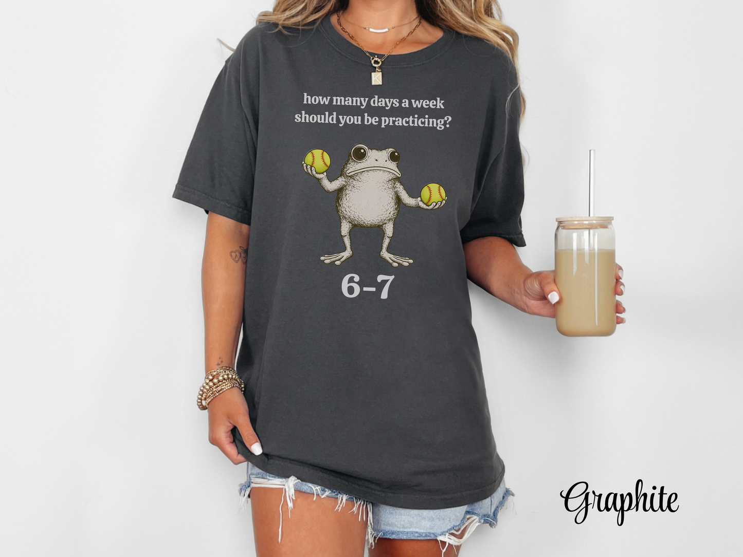 Funny Softball Shirt 6–7 Reps Practice Tee | Softball Humor T Shirt | Softball Player Shirt | Softball Gift