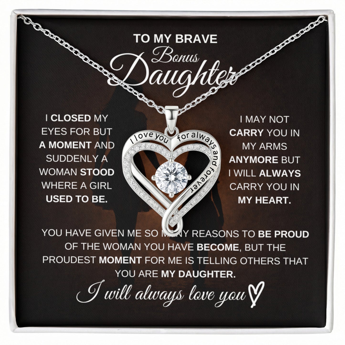 To My Brave Bonus Daughter – Never Forget How Strong You Are 💖 | Gift from Mom