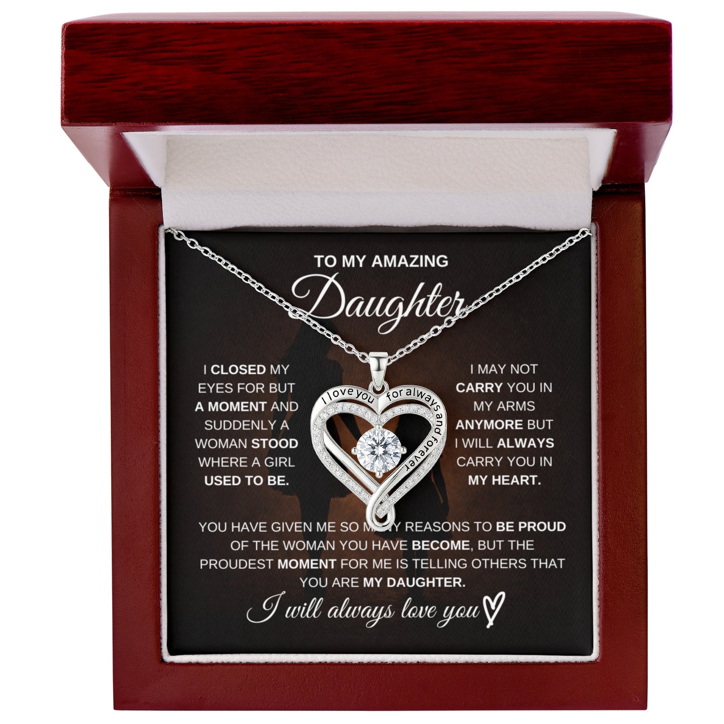 To My Amazing Daughter – You Mean Everything to Me 💖 | Necklace Gift from Mom