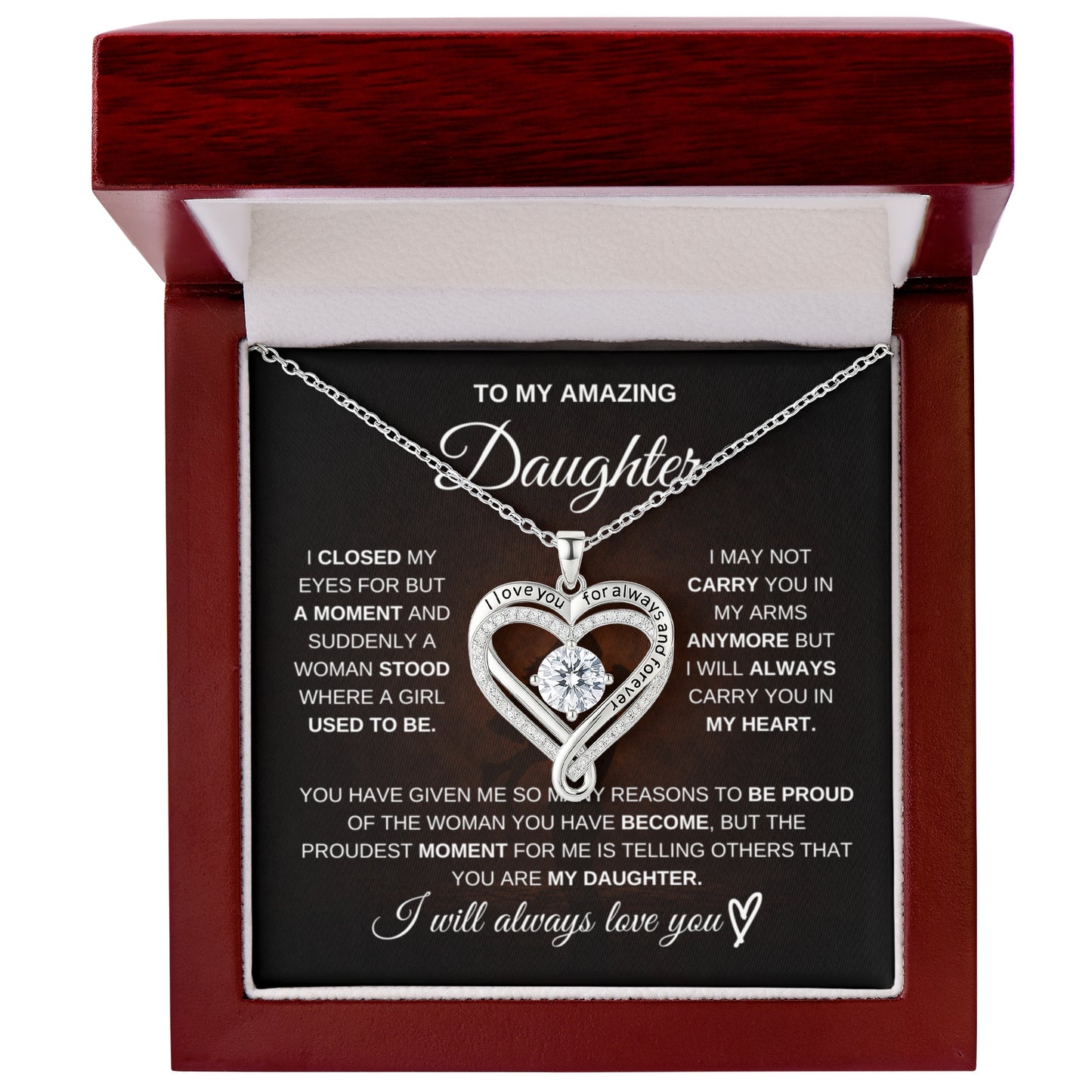 To My Amazing Daughter – You Mean Everything to Me 💖 | Necklace Gift from Dad
