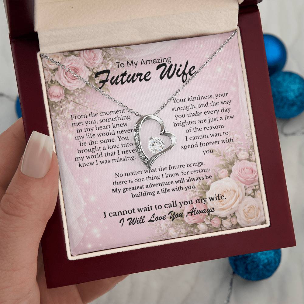 Jewelry gift for Amazing Future Wife - Forever Love Necklace
