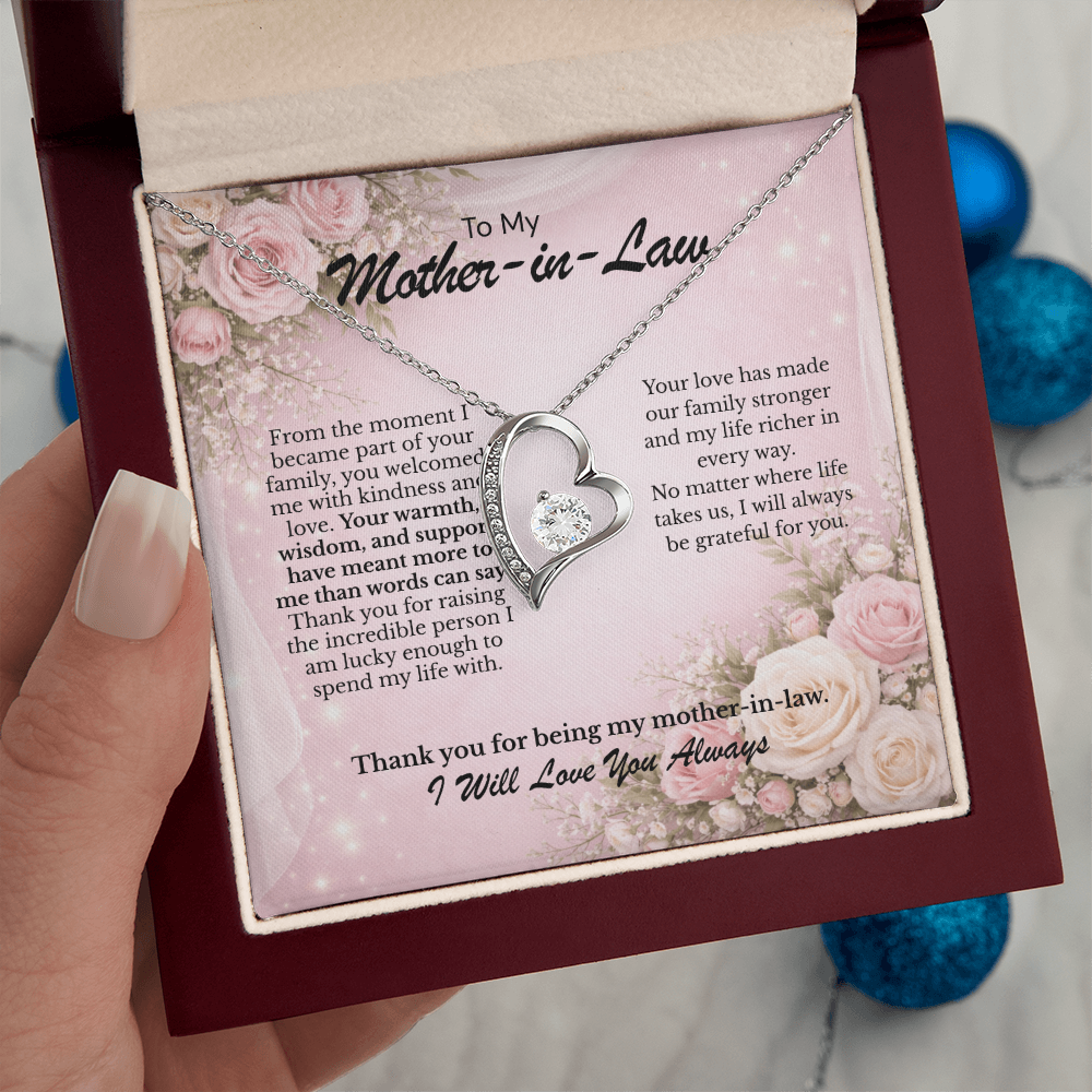 Jewelry gift for Mother-in-Law - Forever Love Necklace Gift