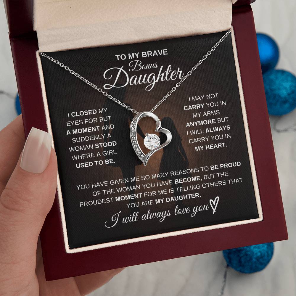 To My Brave Bonus Daughter – Never Forget How Strong You Are 💖 | Gift from Mom