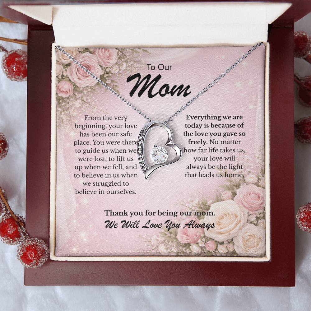 Mom necklace gift - Forever Love Necklace from Her Children