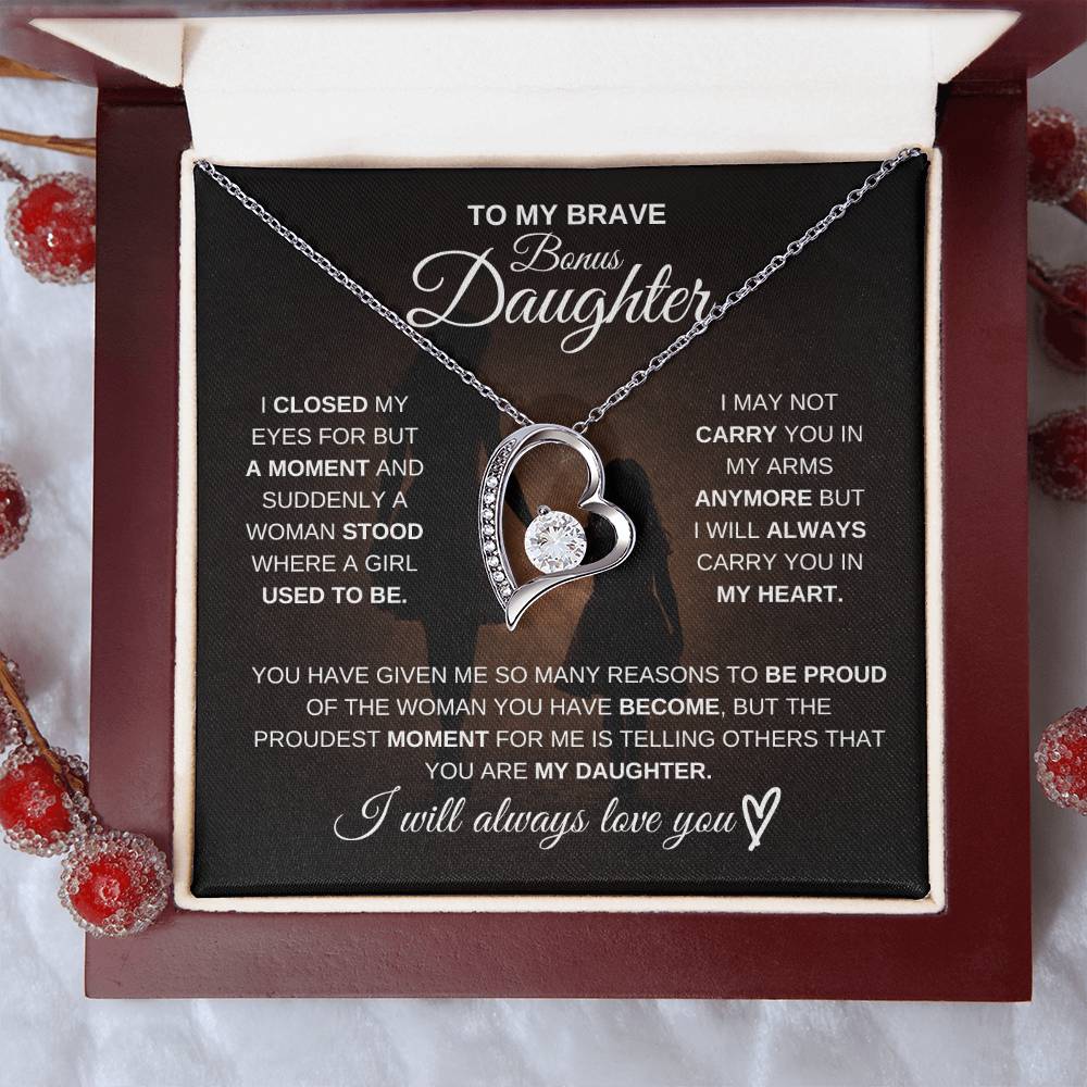 To My Brave Bonus Daughter – Never Forget How Strong You Are 💖 | Gift from Mom