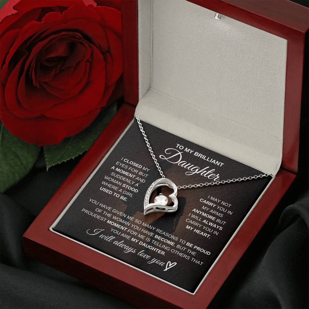 To My Brilliant Daughter – I’m So Proud of You 💖 | Necklace Gift from Mom