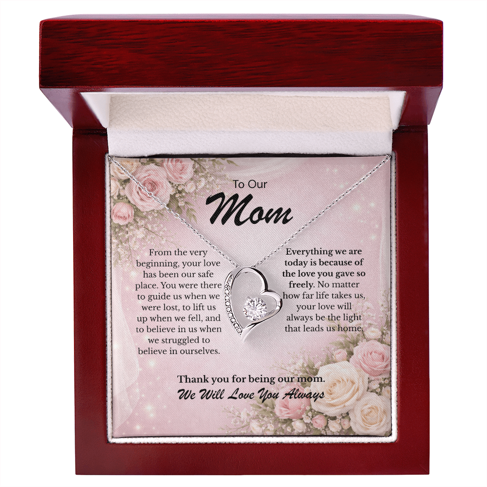 Meaningful Forever Love Necklace from Her Children for Mom