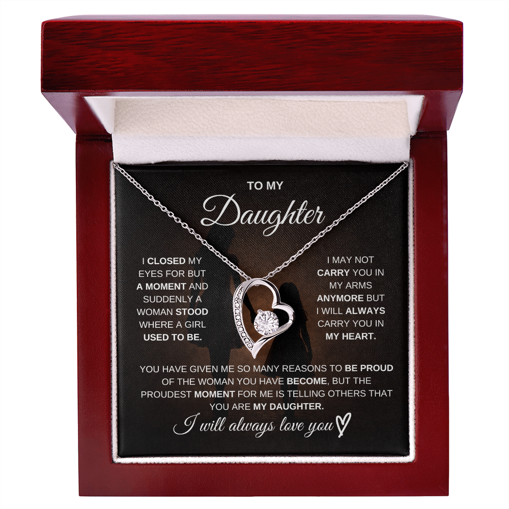 To My Daughter – I Will Always Be There for You 💖 | Necklace Gift from Mom