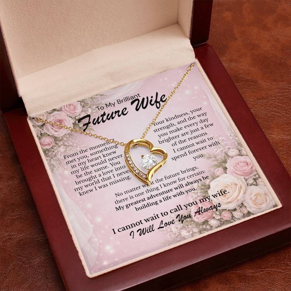 Forever Love Necklace gift for Brilliant Future Wife