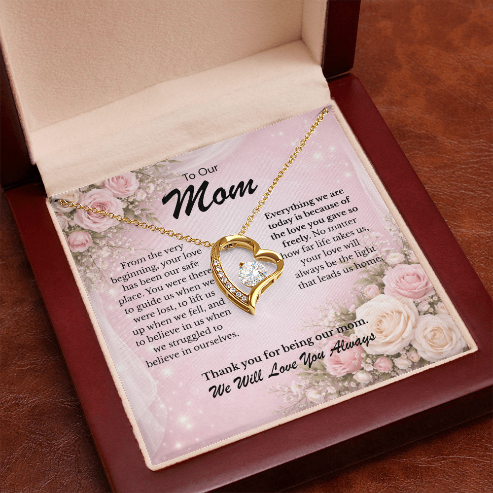 Forever Love Necklace from Her Children gift for Mom