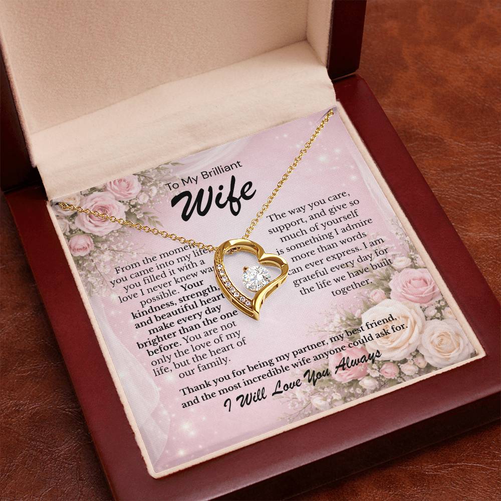 Forever Love Necklace gift for Brilliant Wife