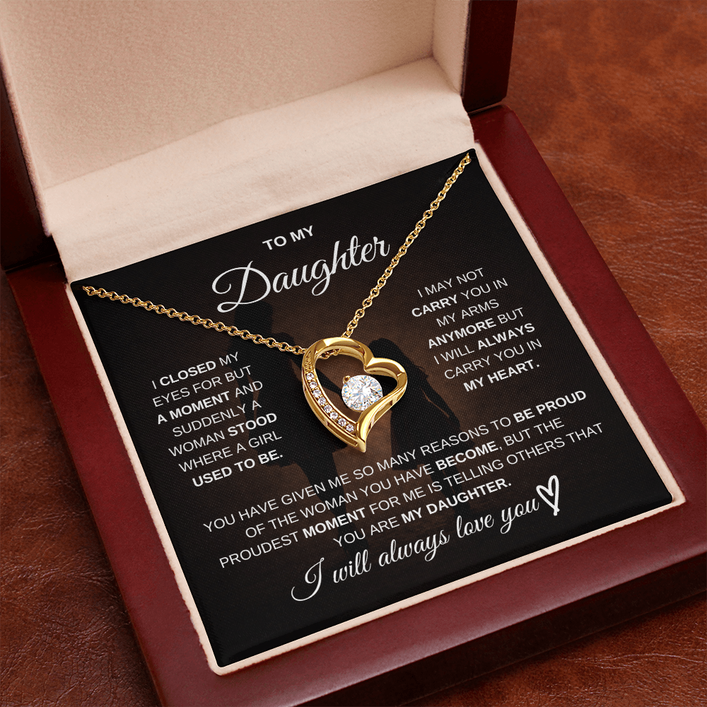 To My Daughter – I Will Always Be There for You 💖 | Necklace Gift from Mom