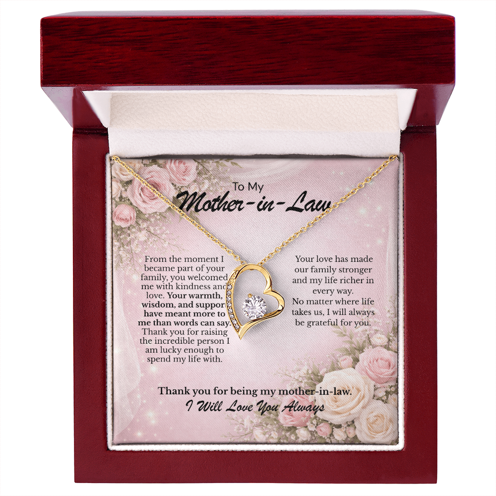 Forever Love Necklace Gift keepsake gift for Mother-in-Law