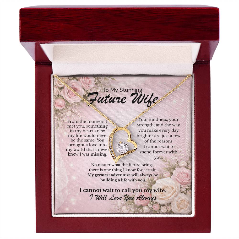 Forever Love Necklace keepsake gift for Stunning Future Wife