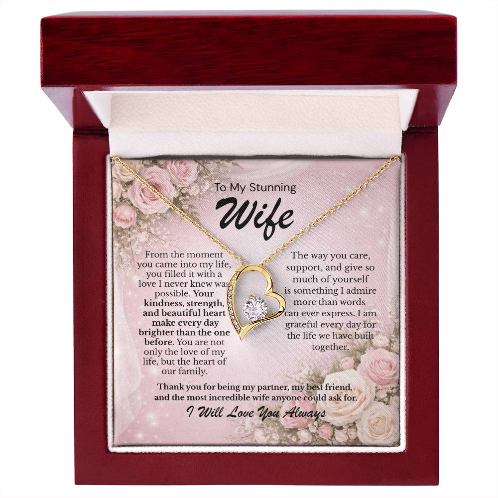 Romantic Gift keepsake gift for Stunning Wife – You Take My Breath Away