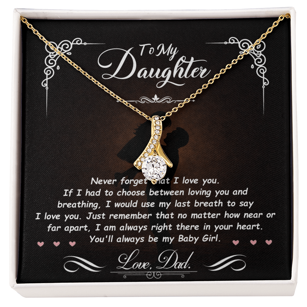 To My Daughter – You Mean Everything to Me 💖 | Necklace Gift from Dad