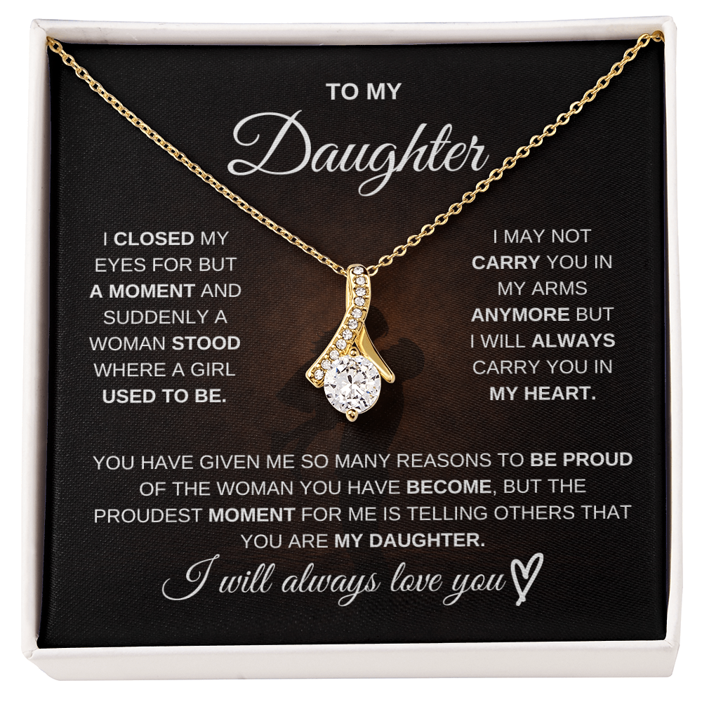 To My Daughter – I Will Always Be There for You 💖 | Necklace Gift from Dad