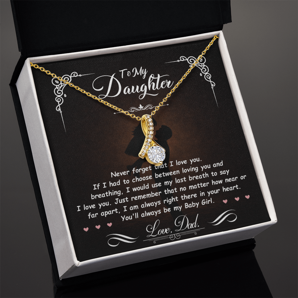 To My Daughter – You Mean Everything to Me 💖 | Necklace Gift from Dad