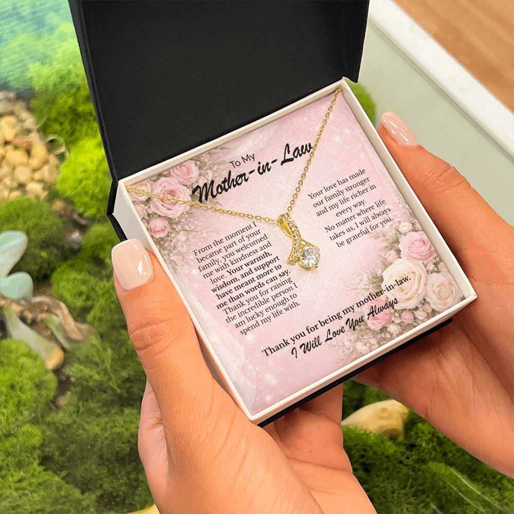 Gift For Mother-in-Law Necklace - Alluring Beauty Necklace Jewelry Gift