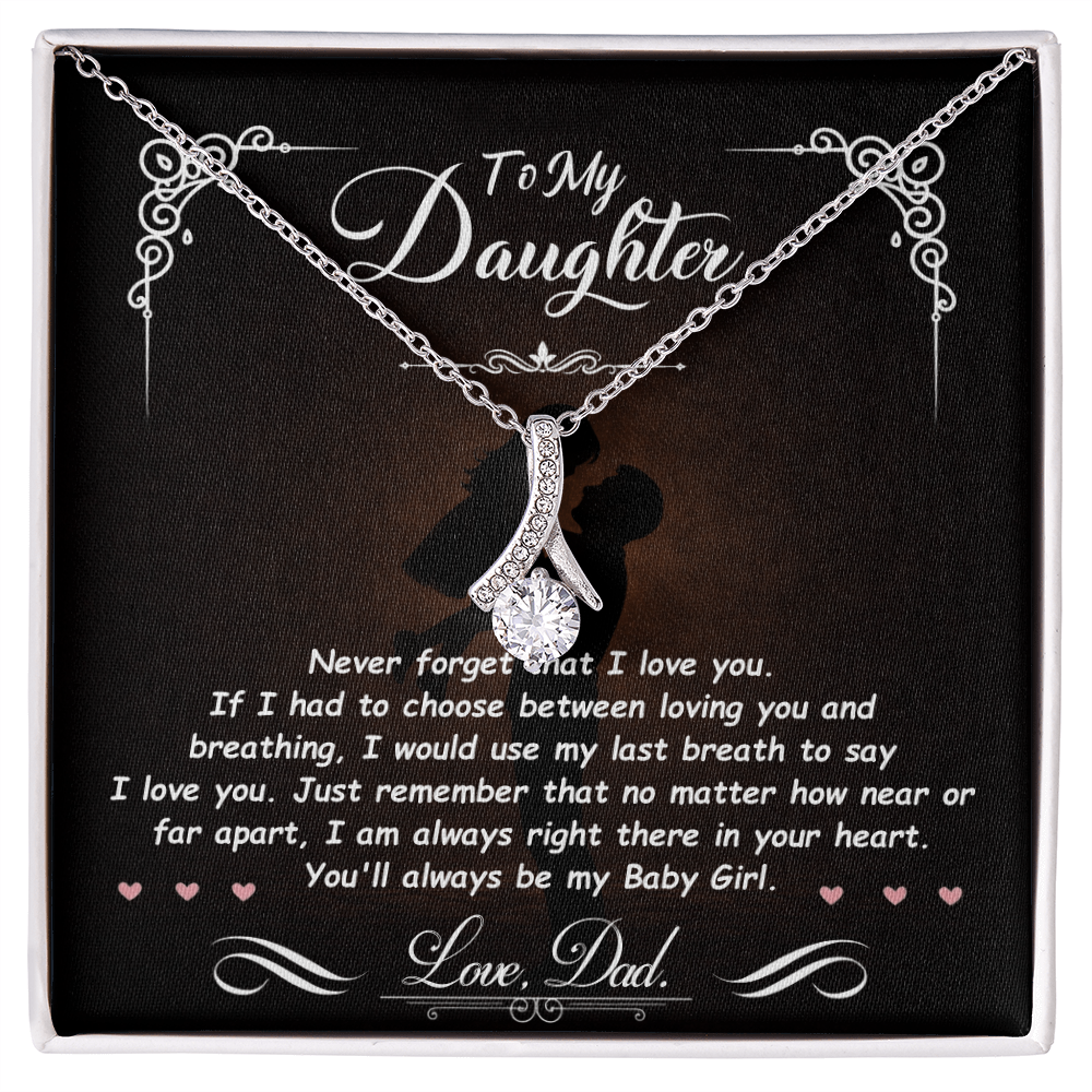To My Daughter – You Mean Everything to Me 💖 | Necklace Gift from Dad