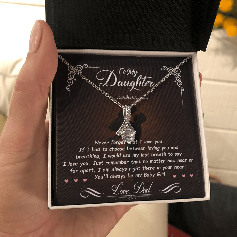 To My Daughter – You Mean Everything to Me 💖 | Necklace Gift from Dad