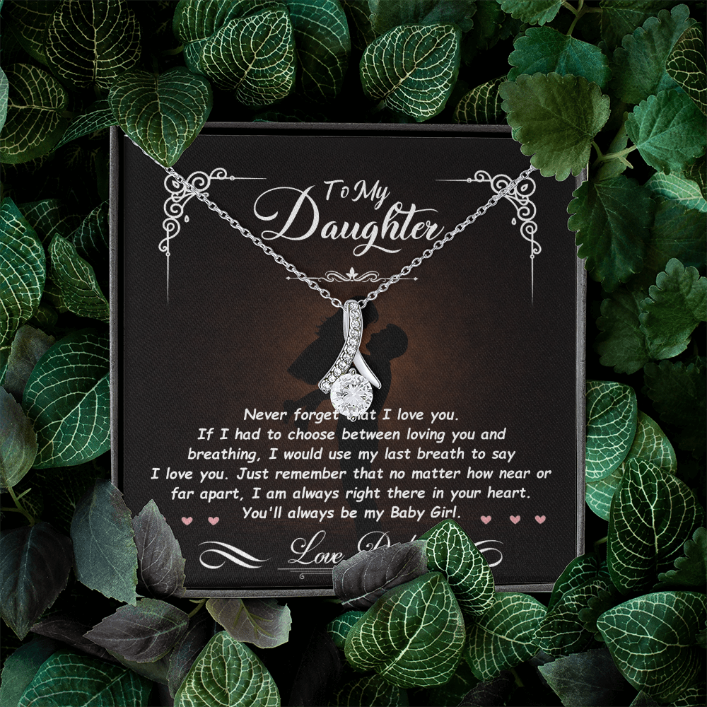 To My Daughter – You Mean Everything to Me 💖 | Necklace Gift from Dad