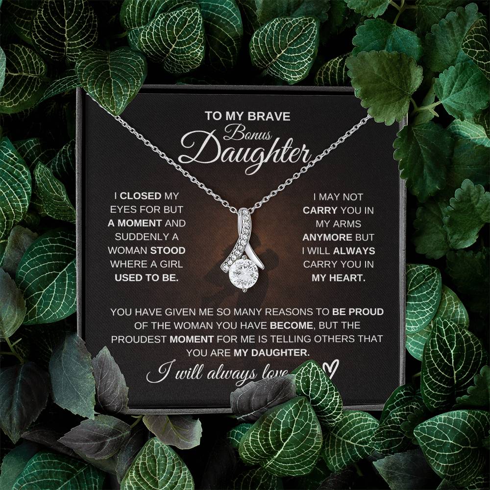 To My Brave Bonus Daughter – Never Forget How Strong You Are 💖 | Gift from Dad
