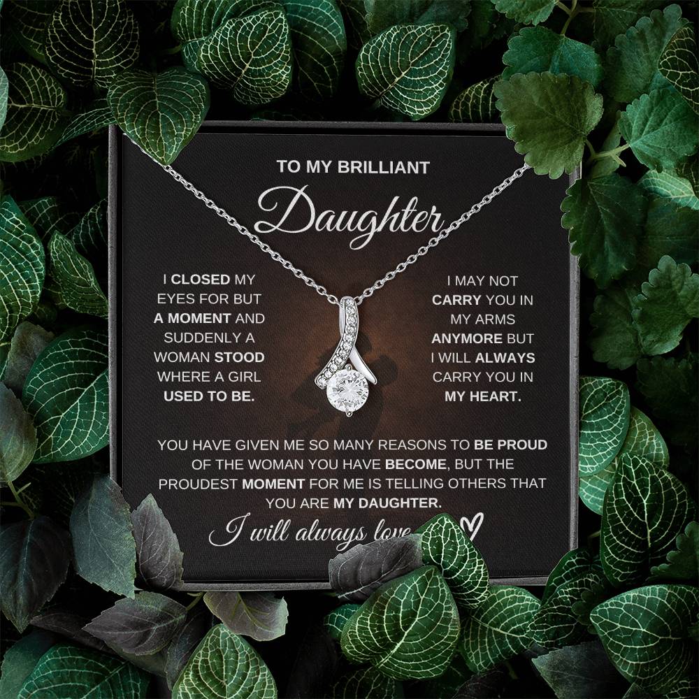 To My Brilliant Daughter – I’m So Proud of You 💖 | Necklace Gift from Dad