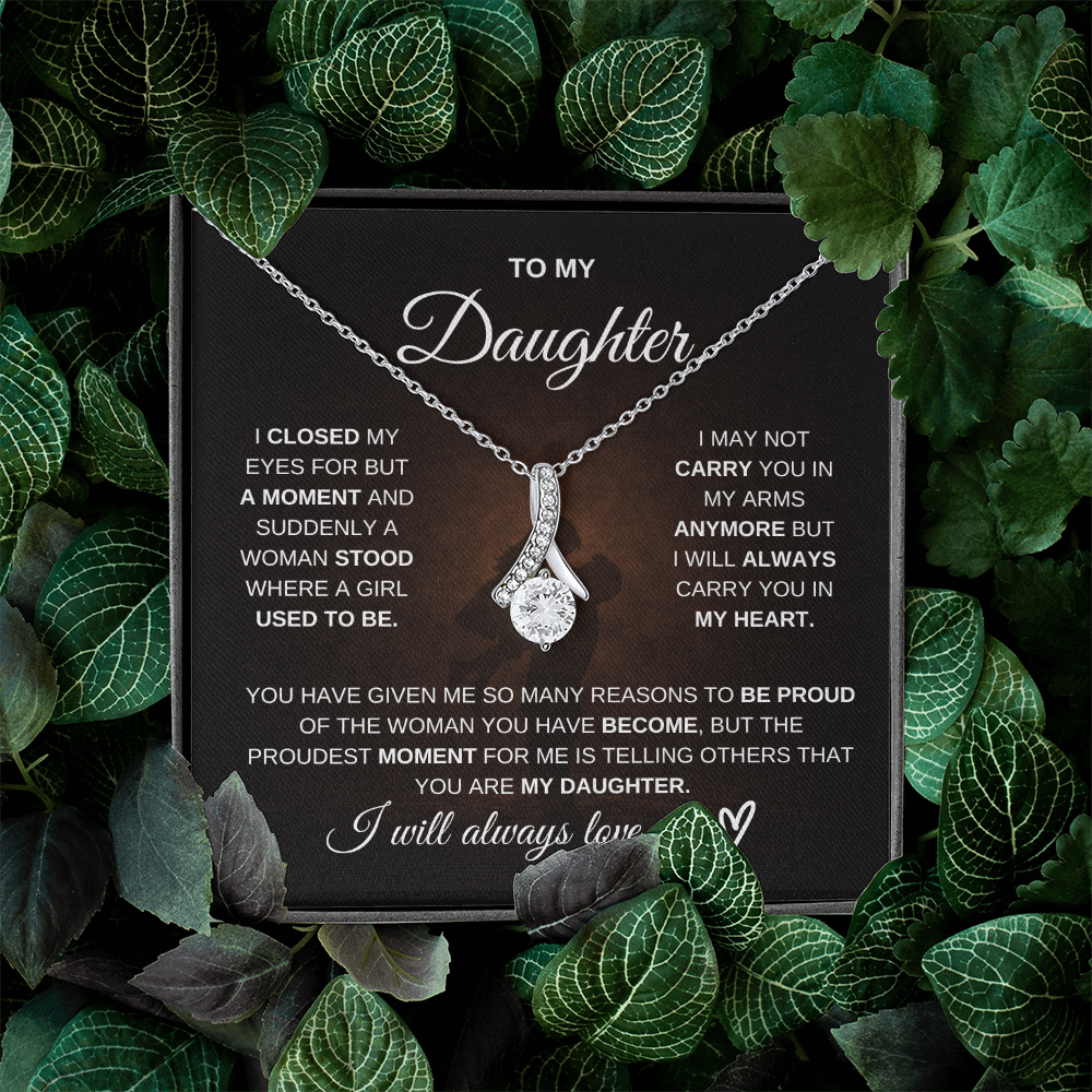 To My Daughter – I Will Always Be There for You 💖 | Necklace Gift from Dad