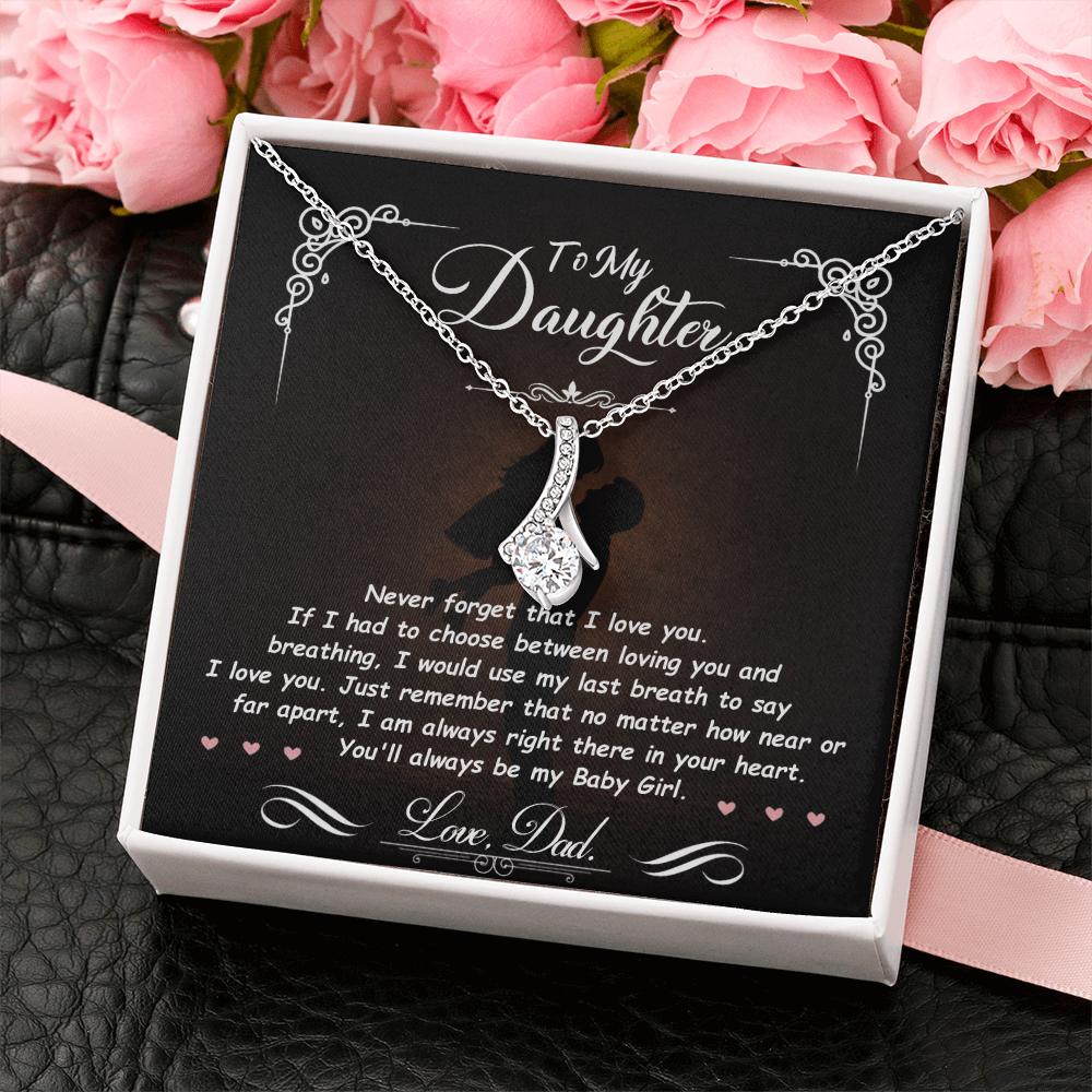 To My Daughter – You Mean Everything to Me 💖 | Necklace Gift from Dad