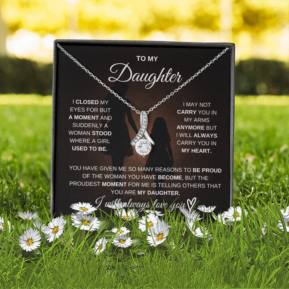 To My Daughter – I Will Always Be There for You 💖 | Necklace Gift from Mom
