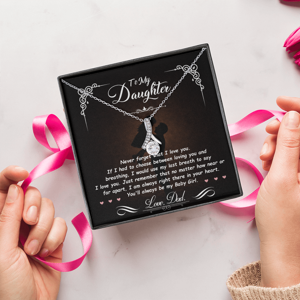 To My Daughter – You Mean Everything to Me 💖 | Necklace Gift from Dad