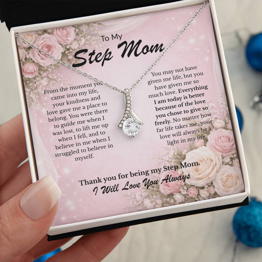 Gift For Step Mom Necklace - Alluring Beauty Necklace Jewelry Gift