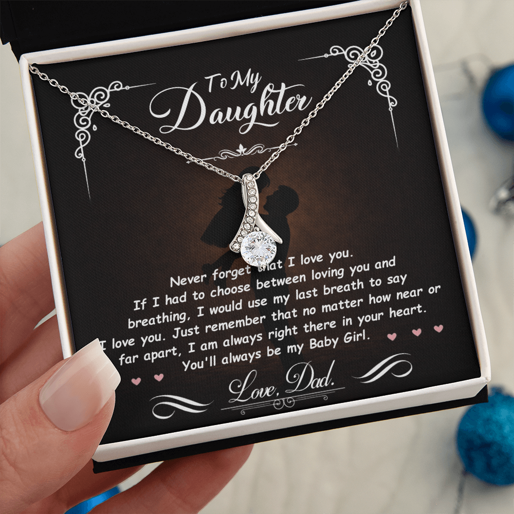To My Daughter – You Mean Everything to Me 💖 | Necklace Gift from Dad