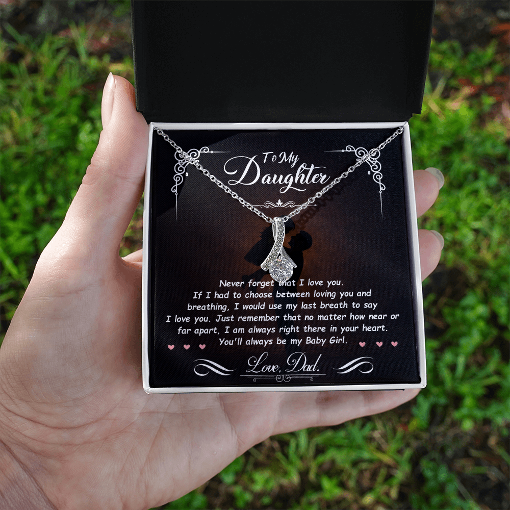 To My Daughter – You Mean Everything to Me 💖 | Necklace Gift from Dad