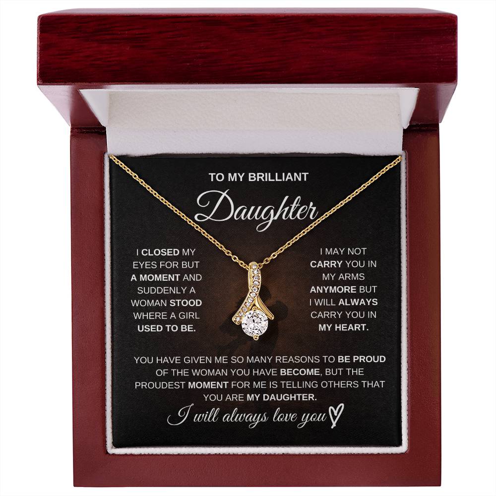 To My Brilliant Daughter – I’m So Proud of You 💖 | Necklace Gift from Dad