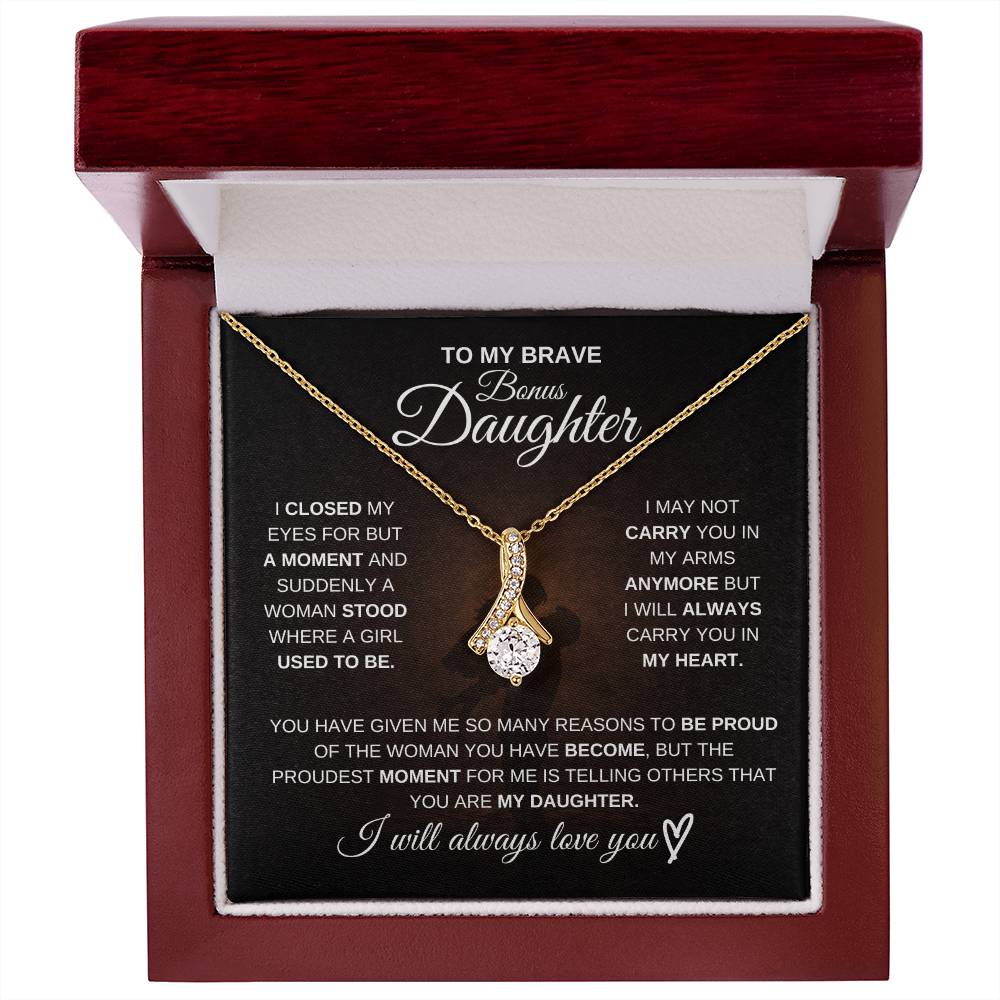 To My Brave Bonus Daughter – Never Forget How Strong You Are 💖 | Gift from Dad