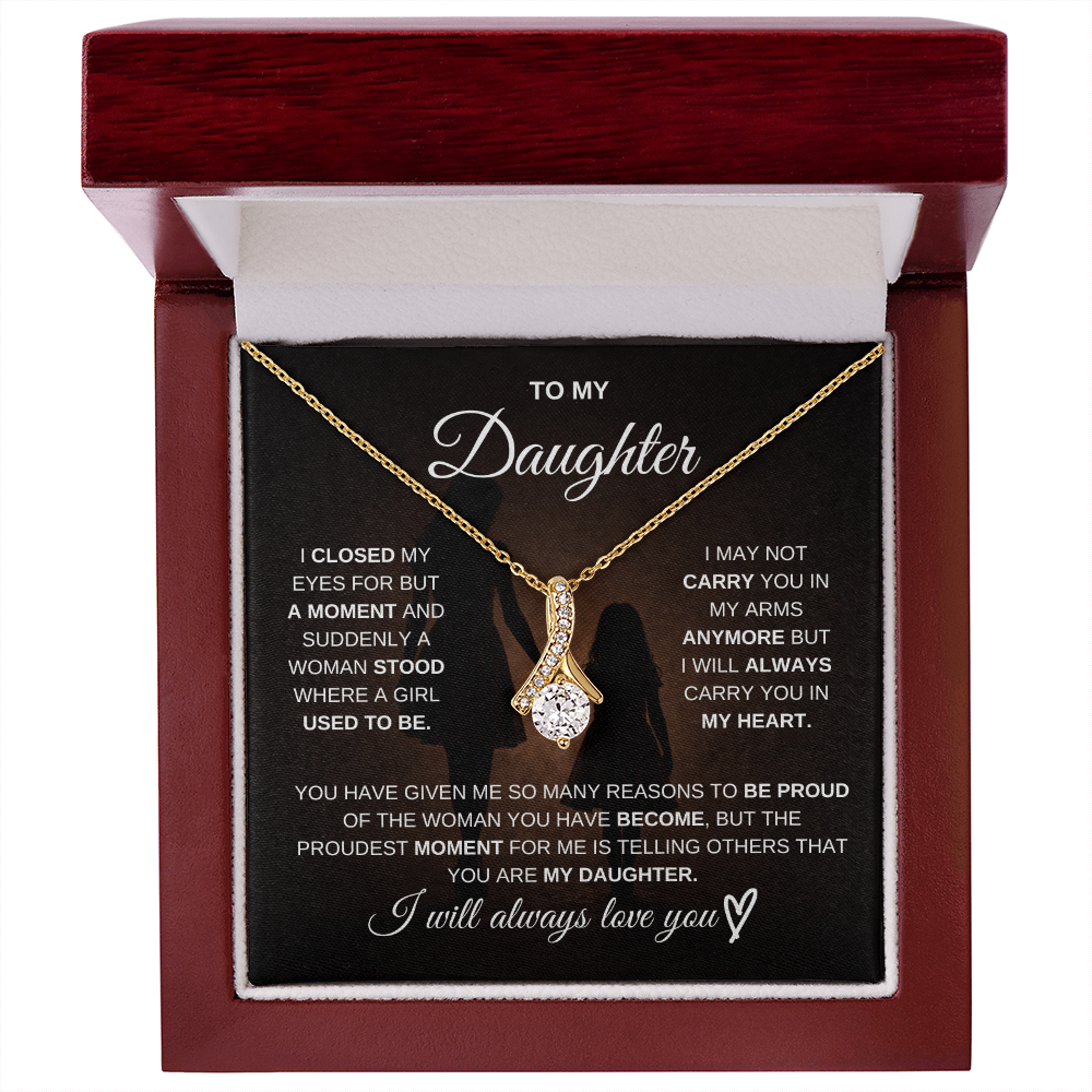 To My Daughter – I Will Always Be There for You 💖 | Necklace Gift from Mom
