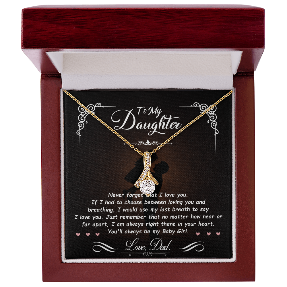 To My Daughter – You Mean Everything to Me 💖 | Necklace Gift from Dad