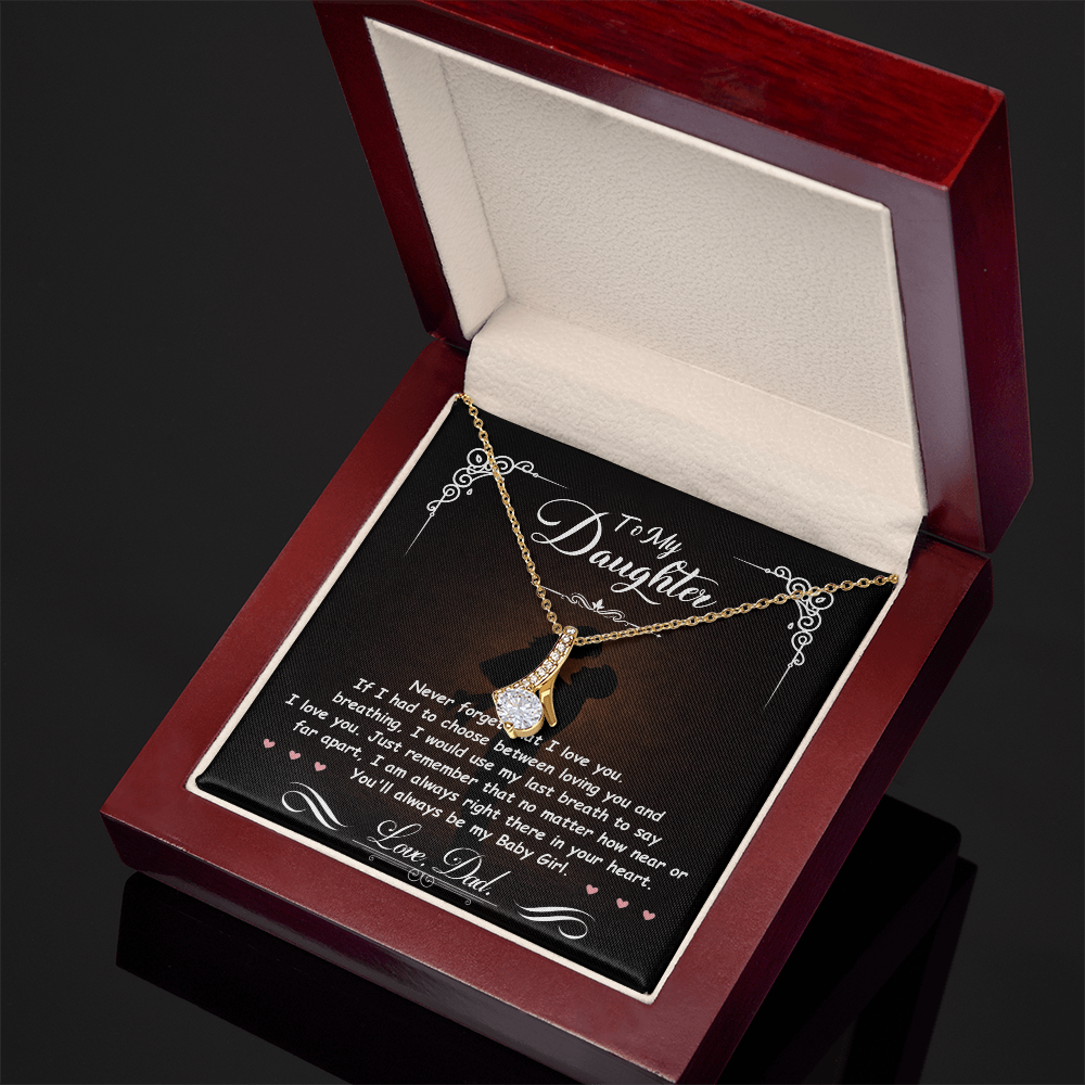To My Daughter – You Mean Everything to Me 💖 | Necklace Gift from Dad