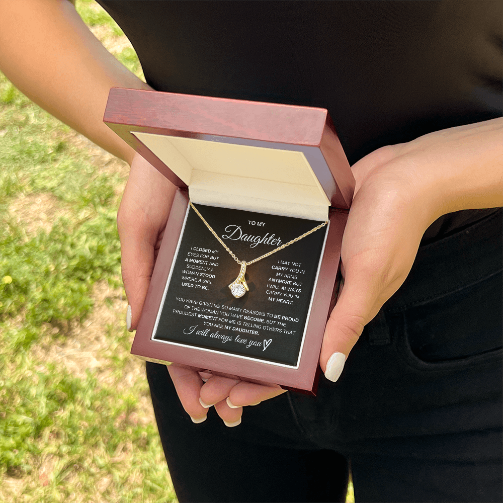To My Daughter – I Will Always Be There for You 💖 | Necklace Gift from Dad