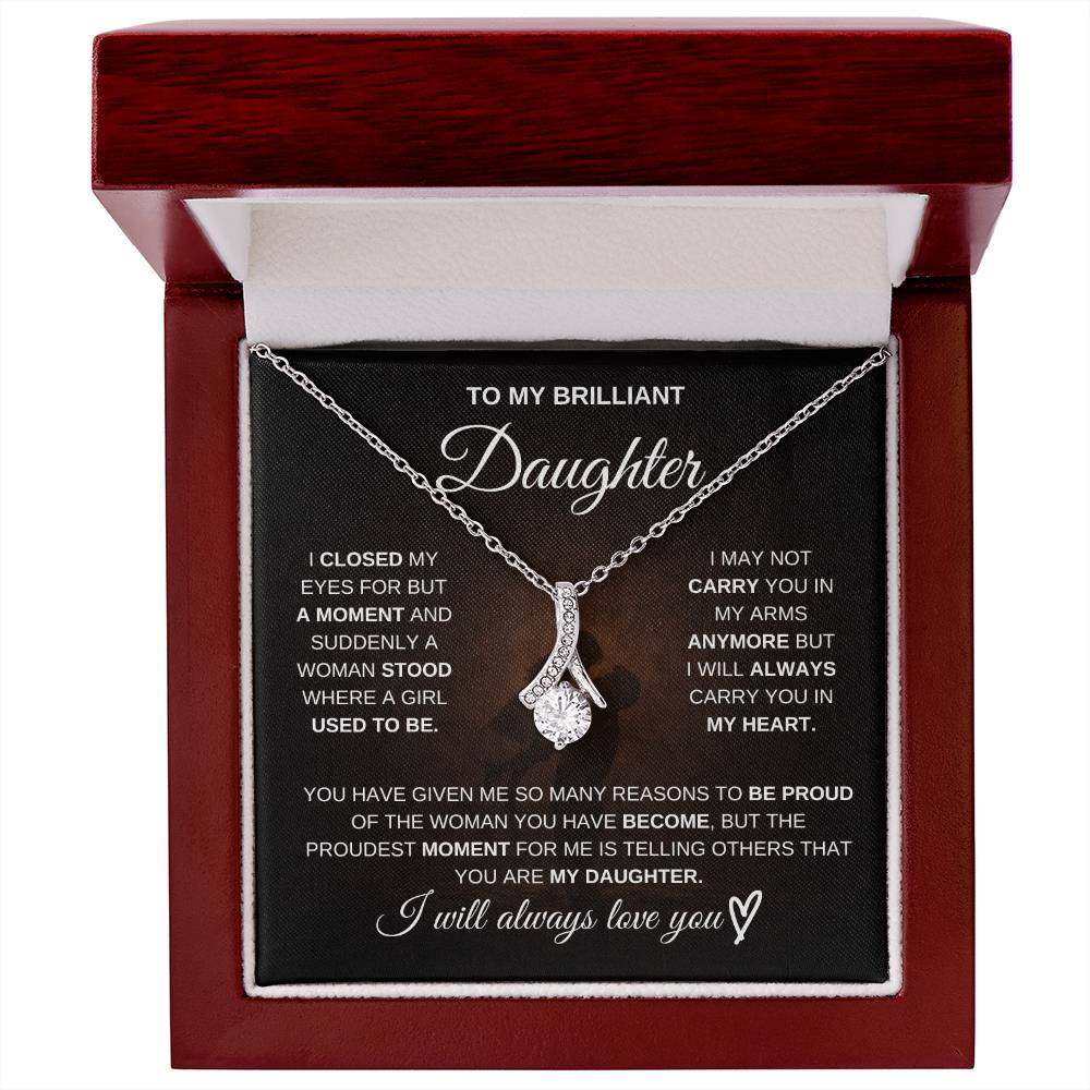 To My Brilliant Daughter – I’m So Proud of You 💖 | Necklace Gift from Dad