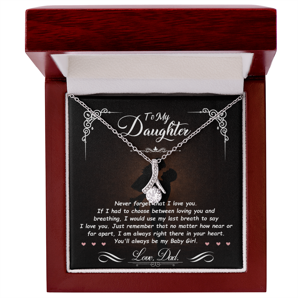 To My Daughter – You Mean Everything to Me 💖 | Necklace Gift from Dad