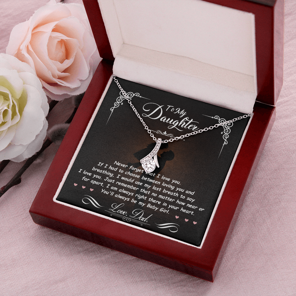 To My Daughter – You Mean Everything to Me 💖 | Necklace Gift from Dad