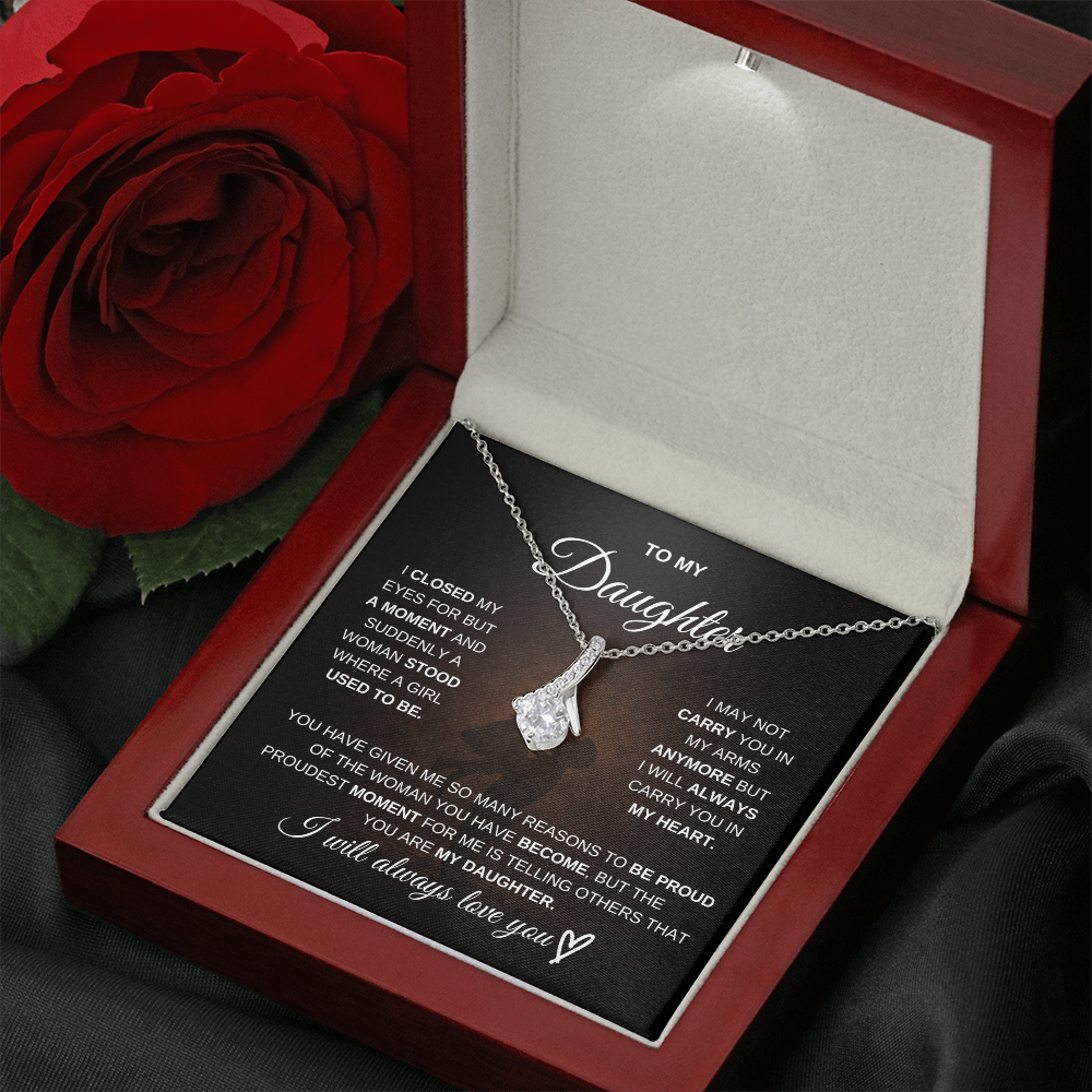To My Daughter – I Will Always Be There for You 💖 | Necklace Gift from Dad